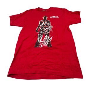 A Nightmare On Elm Street Red Graphic T-Shirt M 100% Cotton Mens READ